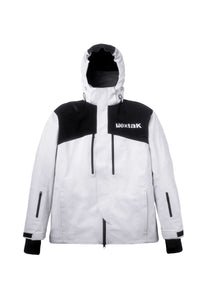 Men's Hextak Vanguard White And Black Snow Jacket